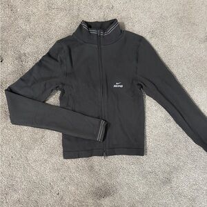 Nike x Skims Black Ribbed Zip Up